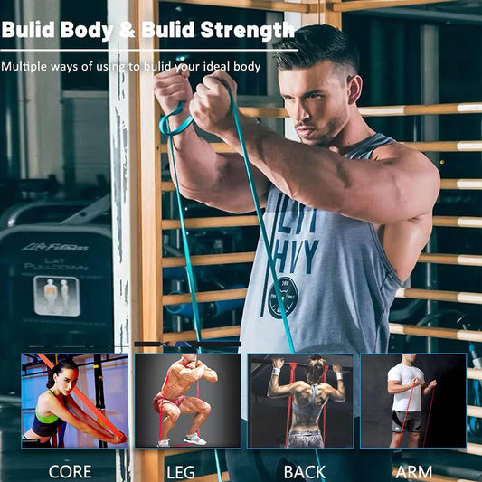 Resistance Bands Set - Träningsband för Styrka & Flexibilitet