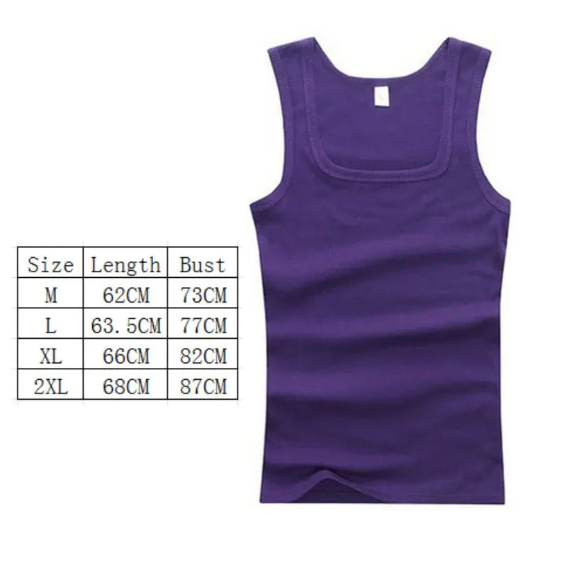 Tank Top Herr - Bomull Träningslinne Oversized