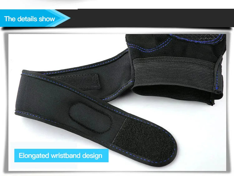 Närbild på gym gloves handledsband och stötdämpande handflata