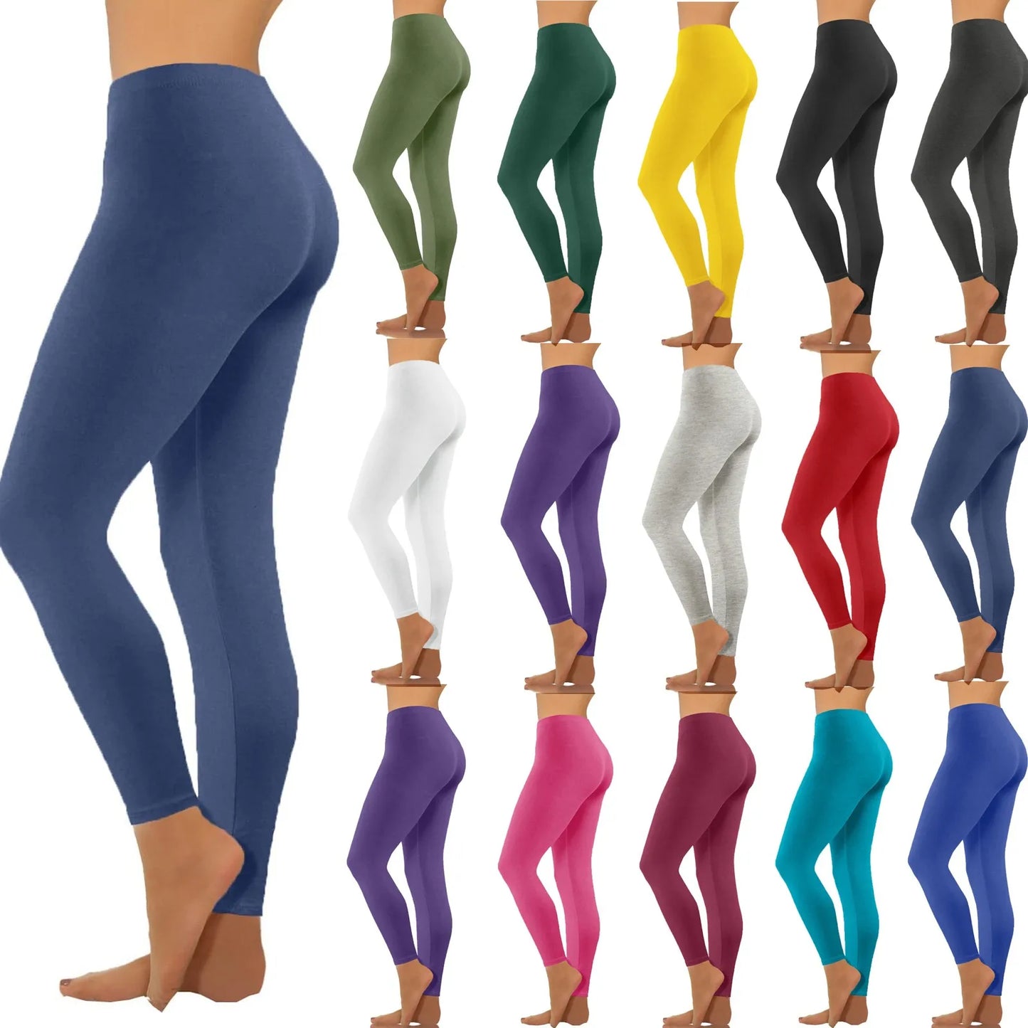 Seamless High Waist Leggings - Höftlyftande Träningsbyxor